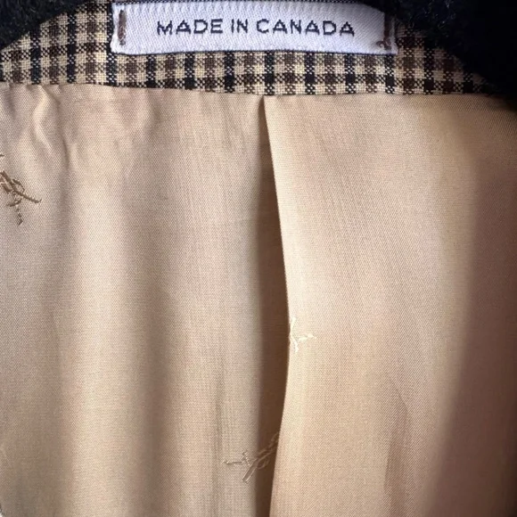 Yves Saint Laurent Tan Checkered Blazer - Picture 5 of 9